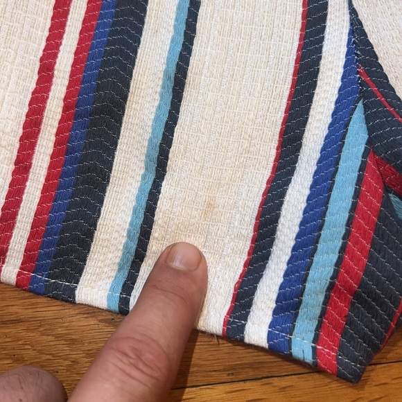 Lost + Wander Azul Stripe Lace High-Waist Shorts, size Small - Picture 9 of 12